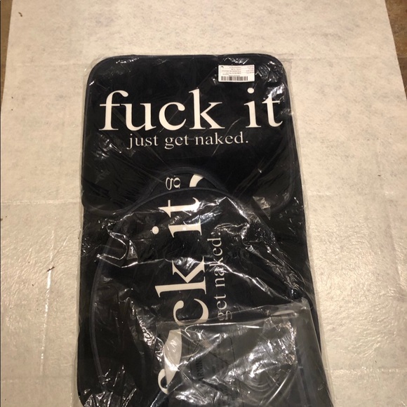 NWT Fuck It Just Get Naked Bath Rug Shower Mat - Picture 2 of 2